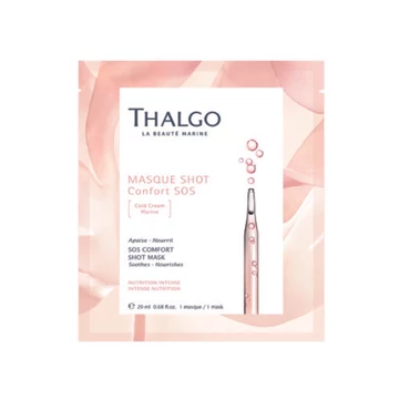 THALGO SOS COMFORT SHOT MASK - NYUGTATÓ ÉS TÁPLÁLÓ HATÁSÚ FÁTYOLMASZK 20 ML