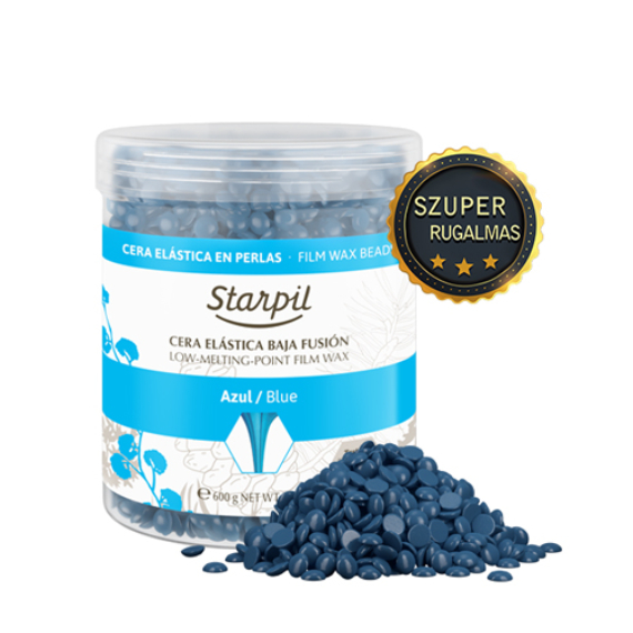 STARPIL WAX Super Elastic Blue Pearl Wax Szőrtelenítés 600 g