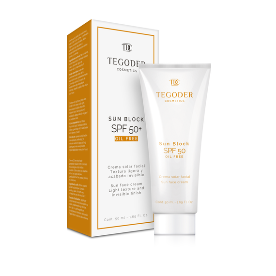 TEGODER Sun Block SPF50+ OIL FREE Heges, zsíros és problémás bőr 50 ml