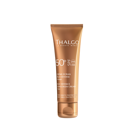 THALGO Age Defence Sunscreen Cream SPF50 Fényvédelem, Pigmentfoltok ellen 50 ml