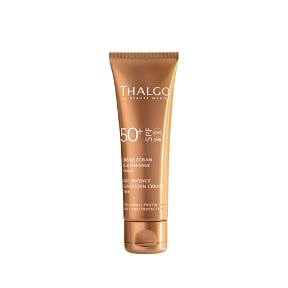 THALGO Age Defence Sunscreen Cream SPF50 Fényvédelem, Pigmentfoltok ellen 50 ml